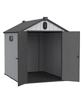 Streamdale Furniture 6x8FT Plastic Storage Shed: Big Storage for Backyard and Garden