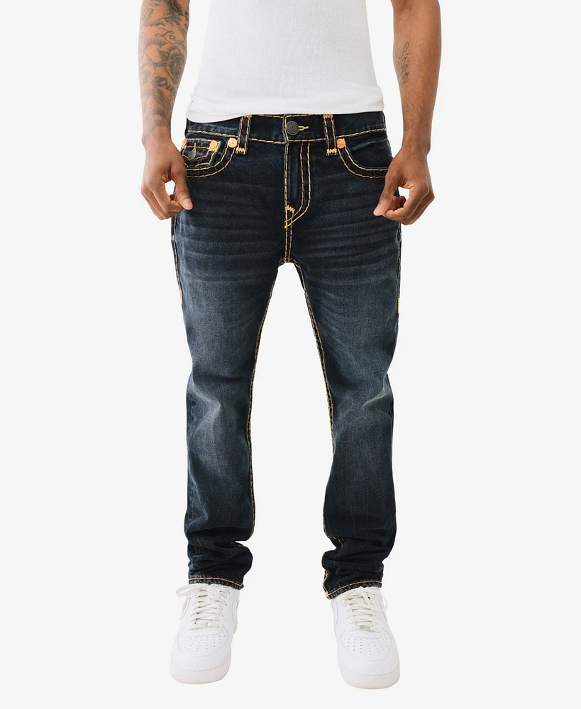 True Religion Men's Rocco Skinny Super T Flap Jeans