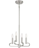 Designers Fountain Summit 14" Metal 4 Light Convertible Chandelier