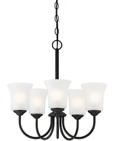 Designers Fountain Bronson 20.25" Metal 5 Light Chandelier