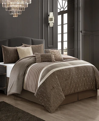 Stratford Park Trinity Geometric 7-Pc. Comforter Set, Queen
