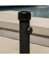 Concrete Umbrella Base With Iron Support Pole (33 Lbs)