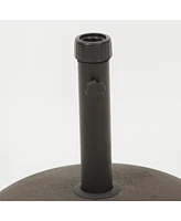 Streamdale Furniture Concrete Umbrella Base With Iron Support Pole (33 Lbs)