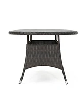 Streamdale Furniture Ramsey Outdoor Oval Wicker Dining Table