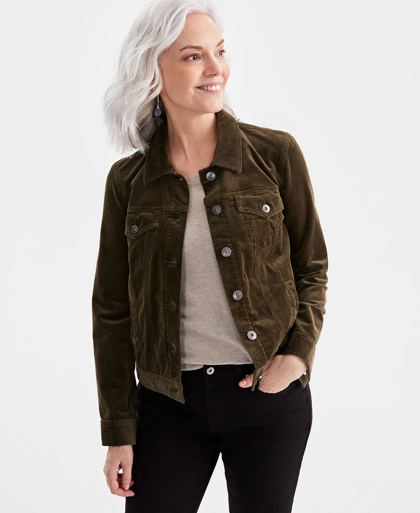 Style & Co Petites Corduroy Jacket, Created for Macy's