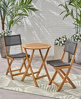 Charming Woven Bistro Set: Enhance Your Home Decor