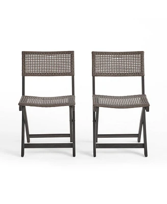 Foldable Wicker Bistro Chairs: Natural Elegance, Lasting Comfort