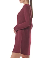 Tommy Hilfiger Women's Ribbed Long-Sleeve Sleepshirt
