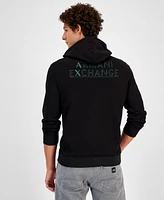 A|X Armani Exchange Men's Long Sleeve Double Sided Logo Hoodie, Created for Macy's