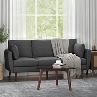 Contemporary 3-Seater Sofa With Accent Pillows