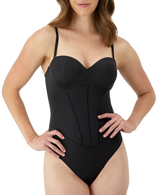 Maidenform Women's Firm Control Tummy-Shaping Multiway Thong Bodysuit DMS131