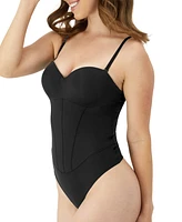 Maidenform Women's Firm Control Tummy-Shaping Multiway Thong Bodysuit DMS131