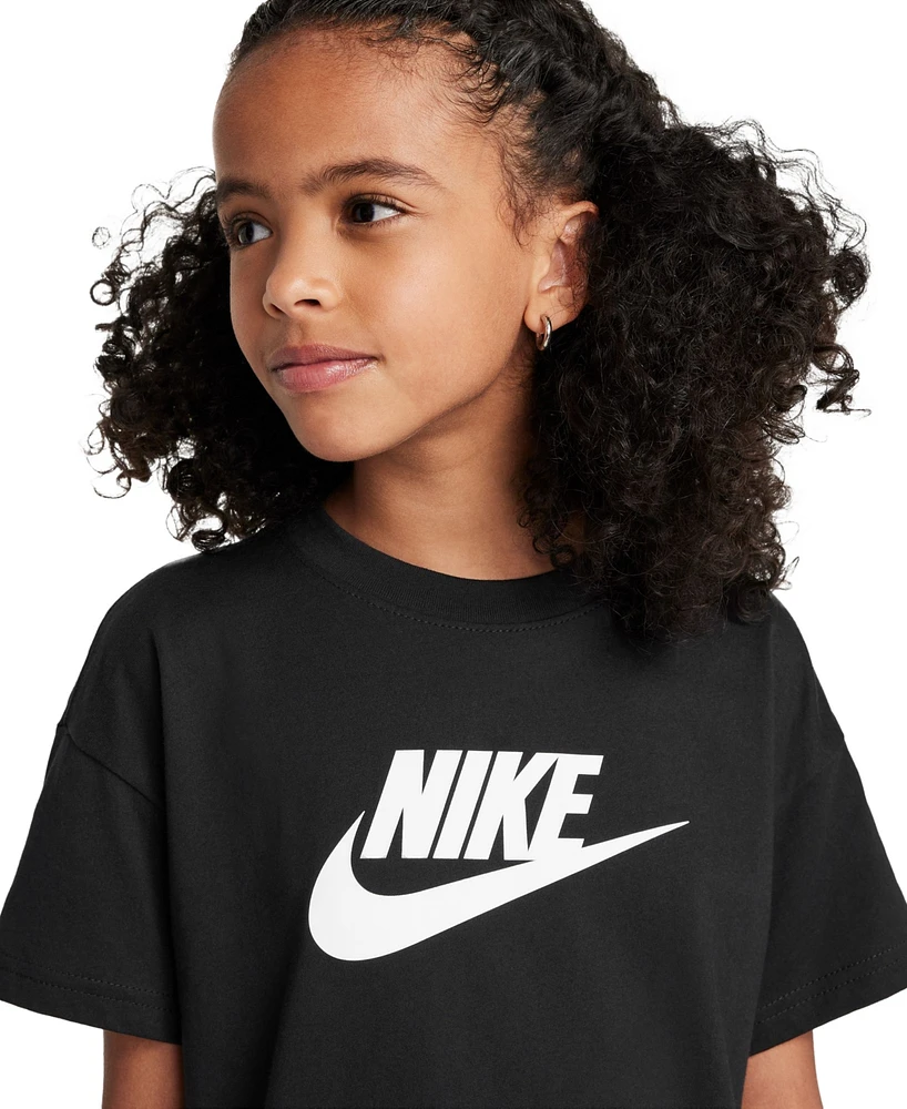 Nike Big Girls Sportswear Cotton Logo Graphic T-Shirt