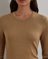 Lauren Ralph Petite Cotton-Blend Sweater