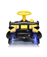 Simplie Fun 12V Kids Electric Ride-On: DriFT, Spray, Lights, Music, Safe & Fun