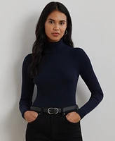 Lauren Ralph Petite Ribbed Turtleneck Sweater