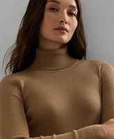 Lauren Ralph Petite Ribbed Turtleneck Sweater