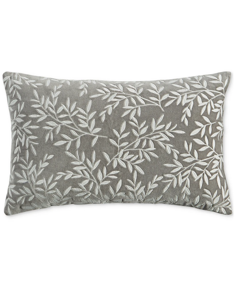 Charter Club Botanical Garden Velvet Decorative Pillow, 14" x 22", Exclusively at Macy's