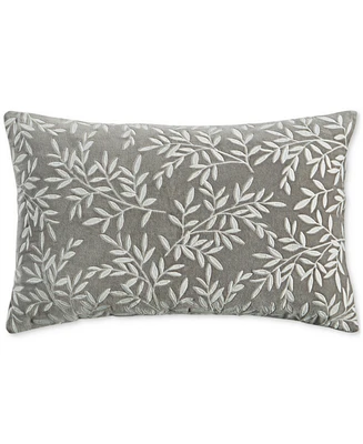 Charter Club Botanical Garden Velvet Decorative Pillow, 14" x 22", Created for Macy's