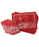 Benson Mills Holiday Wonderland Jacquard Placemat, 13" x 18"