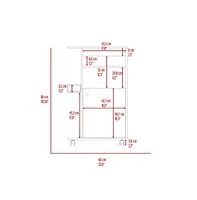 Fm Furniture Columba Kitchen Cart