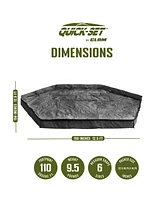 Clam 150"x150" Quick-Set Floor Tarp Mat for Pavilion Camper Shelter, Floor Only