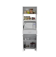 Fm Furniture Auburn Microwave Pantry Cabinet