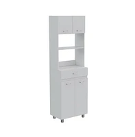 Fm Furniture Auburn Microwave Pantry Cabinet