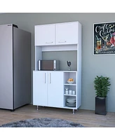 Fm Furniture Colorado Pantry Cabinet White