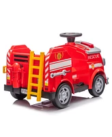 Streamdale Furniture Kids Fire Engine Ride-On: Interactive Play, Safety, and Education