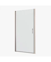 1 3/8" Adjustable Pivot Shower Door, 1/4" Tempered Glass