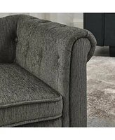 Elevated Dog Sofa Bed for Medium & Large Dogs, Dark Grey