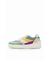 Desigual Women's Retro multicolour patchwork sneakers