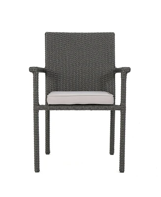 Simplie Fun San Pico Outdoor Dining Chair - Grey (Set Of 4)