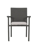 Simplie Fun San Pico Outdoor Dining Chair - Grey (Set Of 4)