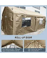 Simplie Fun 10x20 Portable Carport: Versatile Shelter for Vehicles, Storage, and Outdoor Events