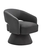 Simplie Fun Modern Swivel Accent Chair: Velvet Comfort, 360° Rotation