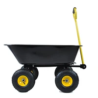 Folding Poly Garden Dump Truck, Steel Frame, 10" Pneumatic Tires