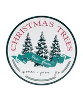 Slickblue Christmas Tree Farm Sign 14"d