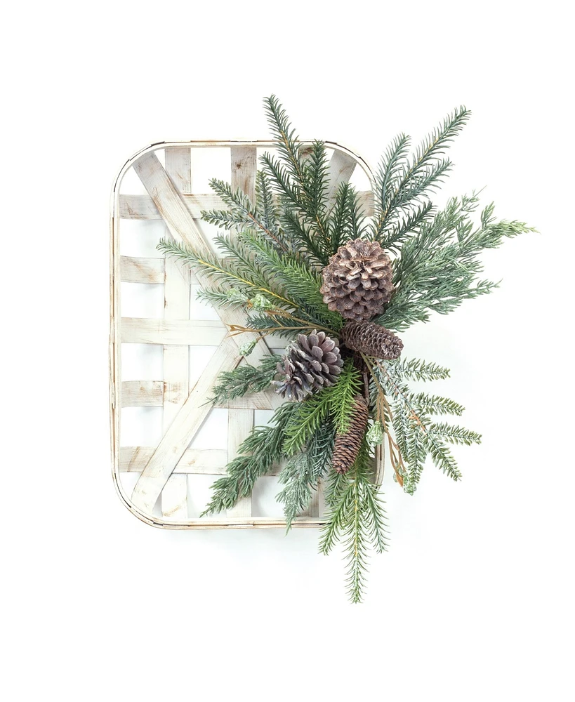 Slickblue Pine Cone Wood Wall Hanging 20.5"h