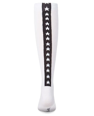 MeMoi Big Girls Star Backed Knee High Socks