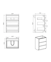 24" Modern Vanity: Elegance, Storage, Silence