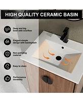 24" Modern Bathroom Vanity with Sink & Storage Cabinet