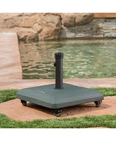 Concrete Umbrella Base With Wheels For Patio