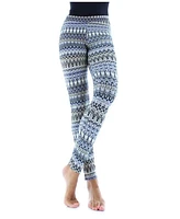 MeMoi Women's Protuva Bohemian Print Cotton Blend Leggings