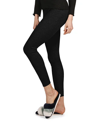 MeMoi Women's 100% Cotton Pointelle Rib Knit Seamless Leggings