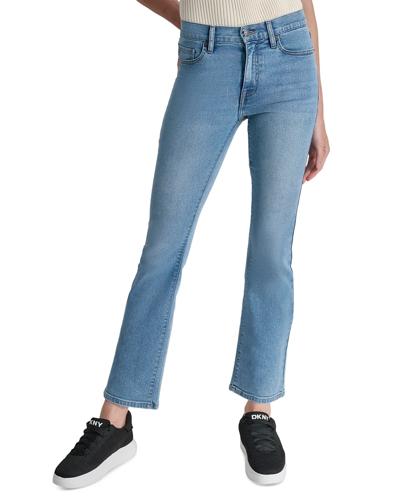 Dkny Jeans Petite High-Rise Bootcut Ankle