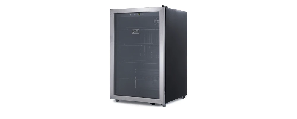 4.4 Cu. Ft. Beverage Cooler with Double Pane Glass Door Drink Fridge with 160-Can Capacity