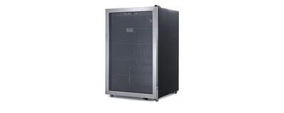 4.4 Cu. Ft. Beverage Cooler with Double Pane Glass Door Drink Fridge with 160-Can Capacity