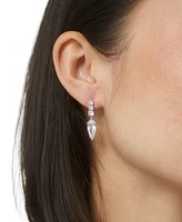 Eliot Danori Rhodium-Plated Cubic Zirconia Drop Earrings, Created for Macy's